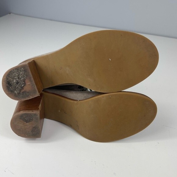 Jeffrey Campbell Cors Peep Toe Lace Up Suede Chunky Stacked Heel Boot Sandals 6 - Picture 15 of 16